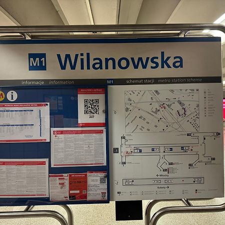 Metro Wilanowska Aparts Warschau Exterior foto